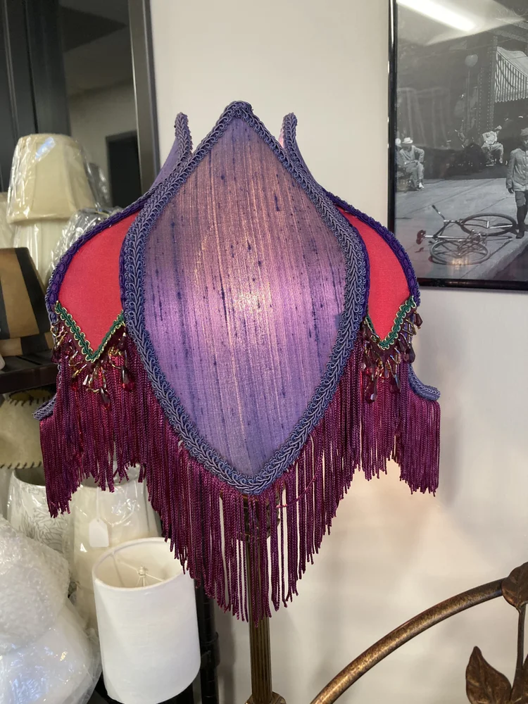 Hand-finished custom lampshade